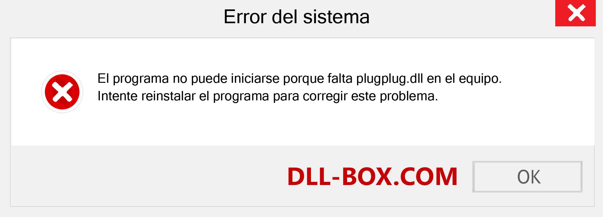 ¿Falta el archivo plugplug.dll ?. Descargar para Windows 7, 8, 10 - Corregir plugplug dll Missing Error en Windows, fotos, imágenes